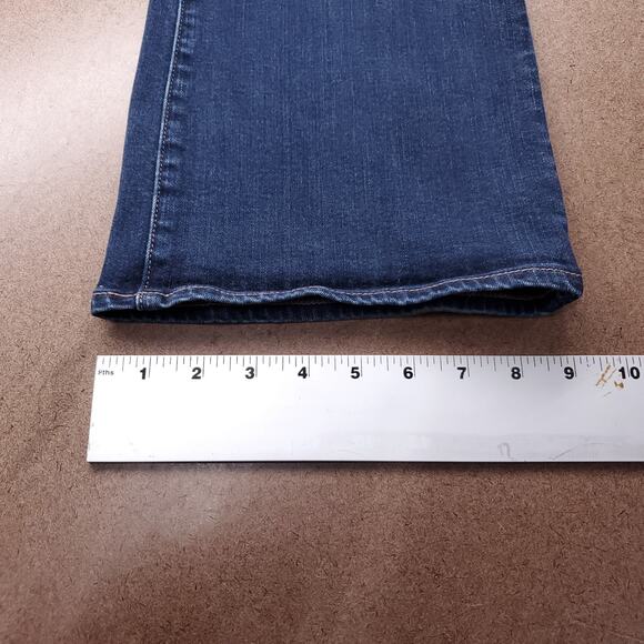 American Eagle Jeans Women 10L Dk Blue Kick Boot Classic Retro Casual Streetwear - Picture 8 of 13